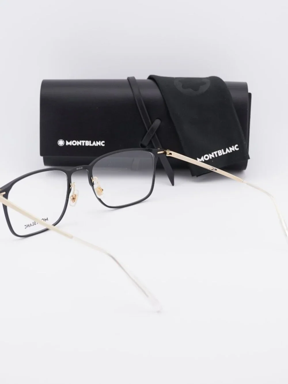Montblanc MB0193O 002 Rectangle Eyeglasses 55mm – Black